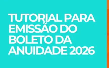 Tutorial para emissão do boleto da anuidade 2026