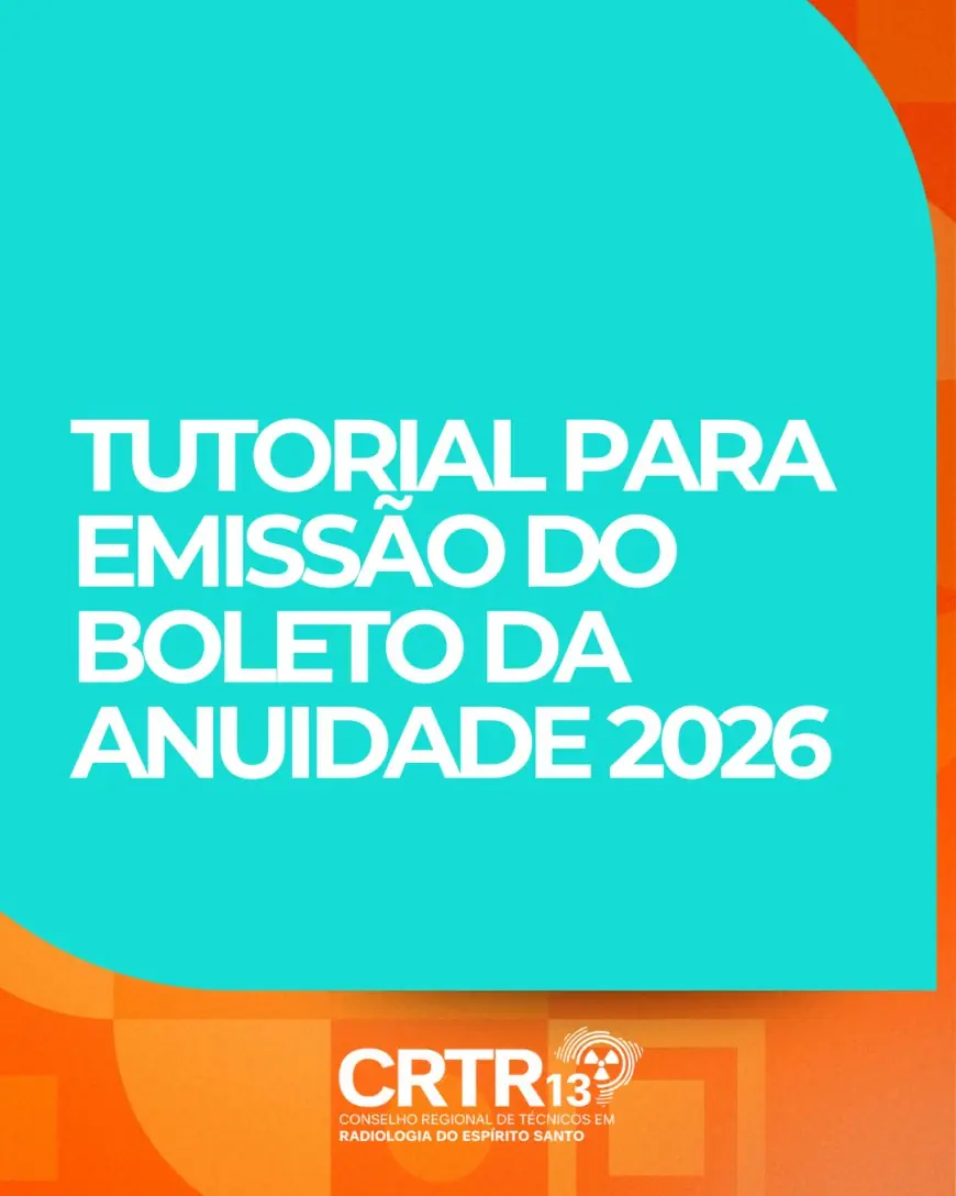 Tutorial para emissão do boleto da anuidade 2026