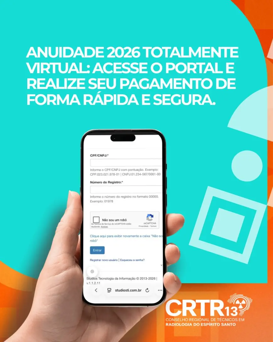 Anuidade 2026 totalmente virtual!
