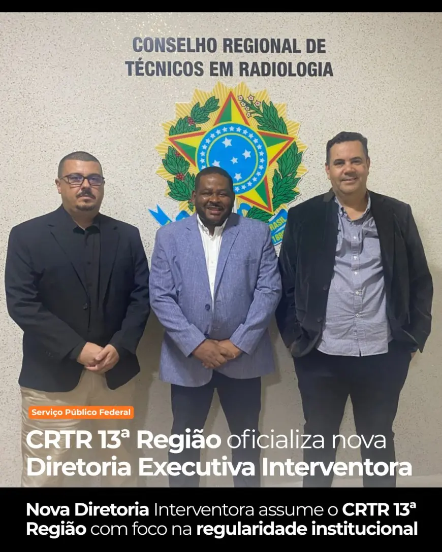 CRTR 13 informa posse da nova Diretoria Executiva Interventora e Provisória