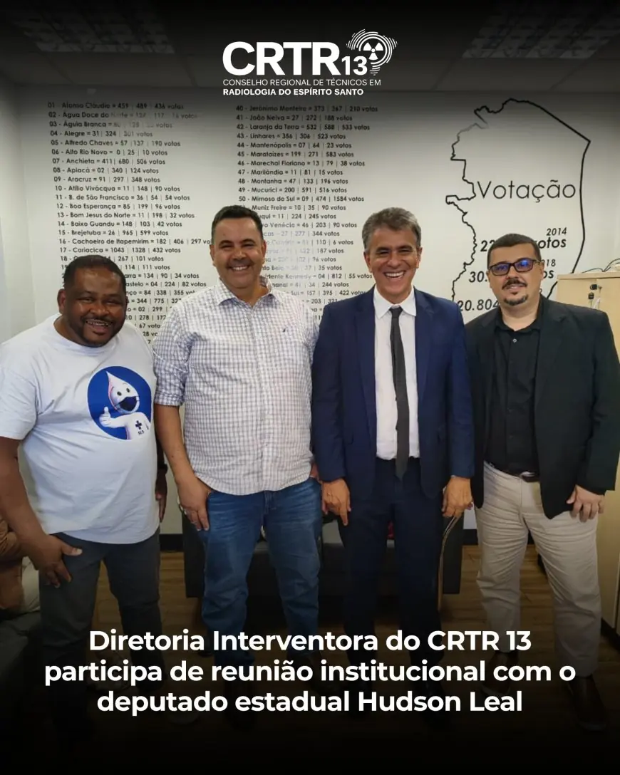Diretoria Interventora do CRTR 13 participa de reunião institucional com o deputado estadual Hudson Leal