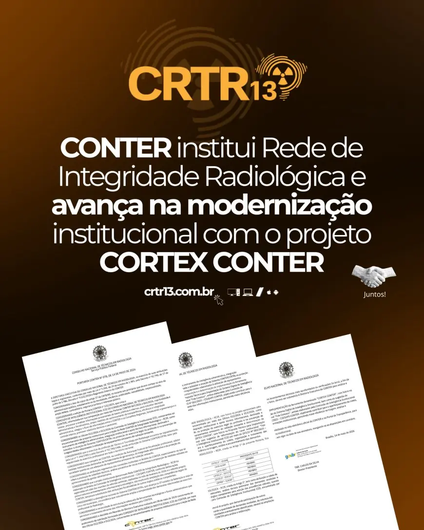CONTER institui Rede de Integridade Radiológica e avança na modernização institucional com o projeto CORTEX CONTER