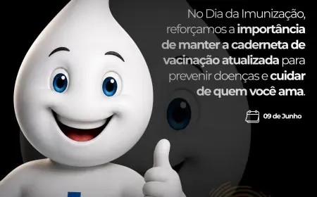 Neste 09 de junho, Dia da Imunização, celebramos uma das maiores conquistas da saúde pública: as vacinas.