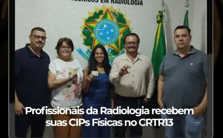 Profissionais da Radiologia recebem suas CIPs Físicas no CRTR13