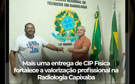 Mais uma entrega de CIP Física fortalece a valorização profissional na Radiologia Capixaba