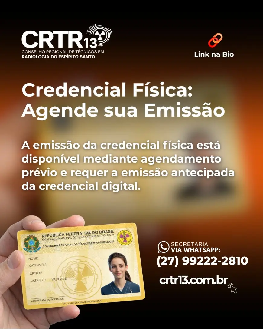 Credencial Física: Agende sua Emissão
