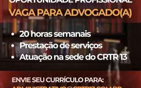 OPORTUNIDADE PROFISSIONAL - VAGA PARA ADVOGADO(A)