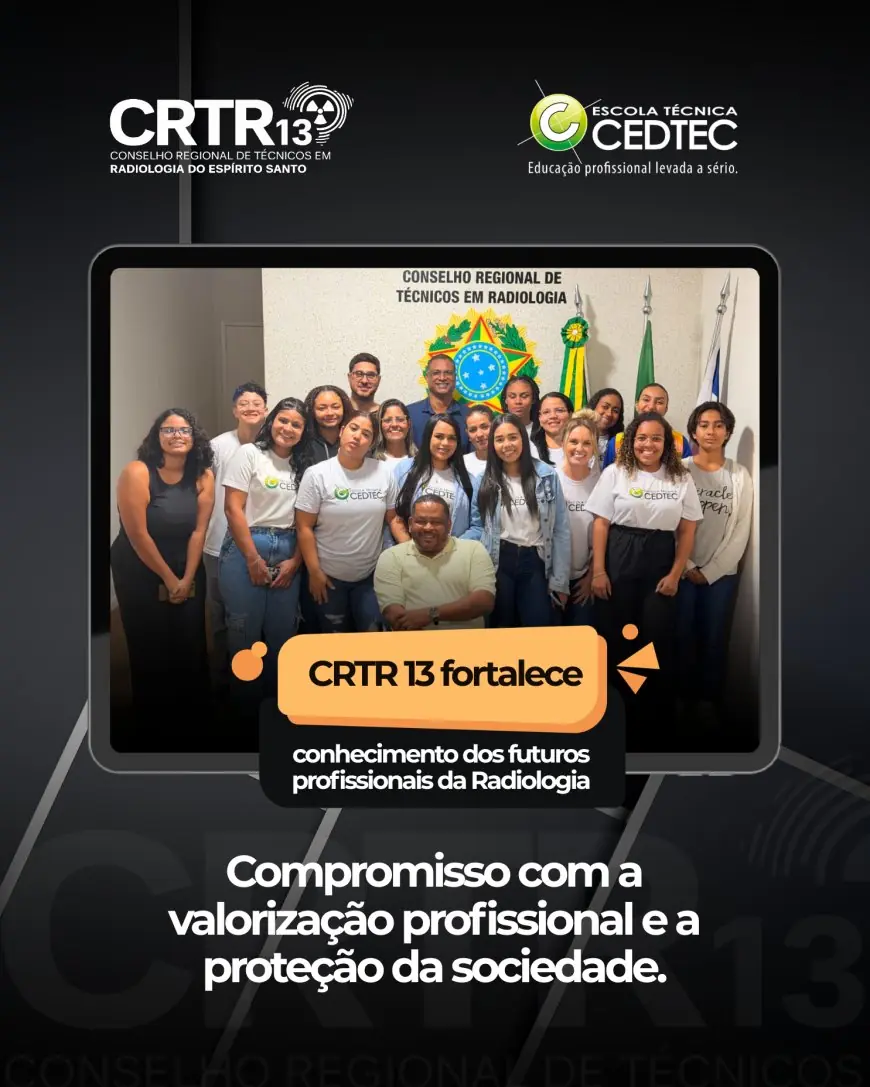 CRTR 13 fortalece o conhecimento dos futuros profissionais da Radiologia