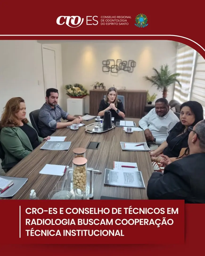 CRO-ES e CRTR-13 avançam na construção de cooperação técnica para fortalecer a fiscalização e a segurança na Radiologia Odontológica