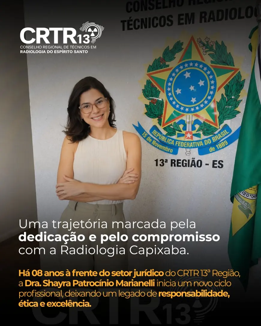 O CRTR 13ª Região presta sua sincera homenagem e agradecimento à Dra. Shayra Patrocínio Marianelli