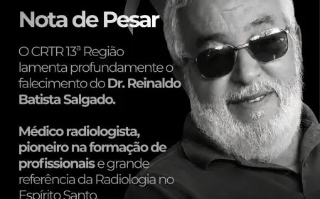 Nota de Pesar  O CRTR 13ª Região lamenta profundamente o falecimento do Dr. Reinaldo Batista Salgado.