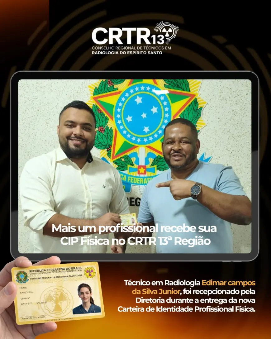 MAIS UM PROFISSIONAL COM A NOVA CIP FÍSICA EM MÃOS!