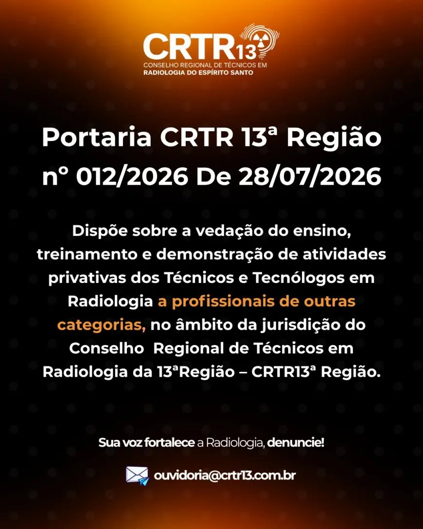 ATENÇÃO, PROFISSIONAL!