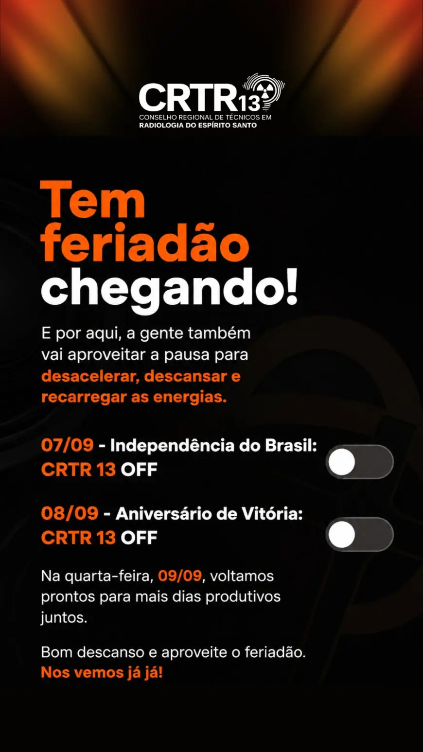 FERIADO PROLONGADO À VISTA!