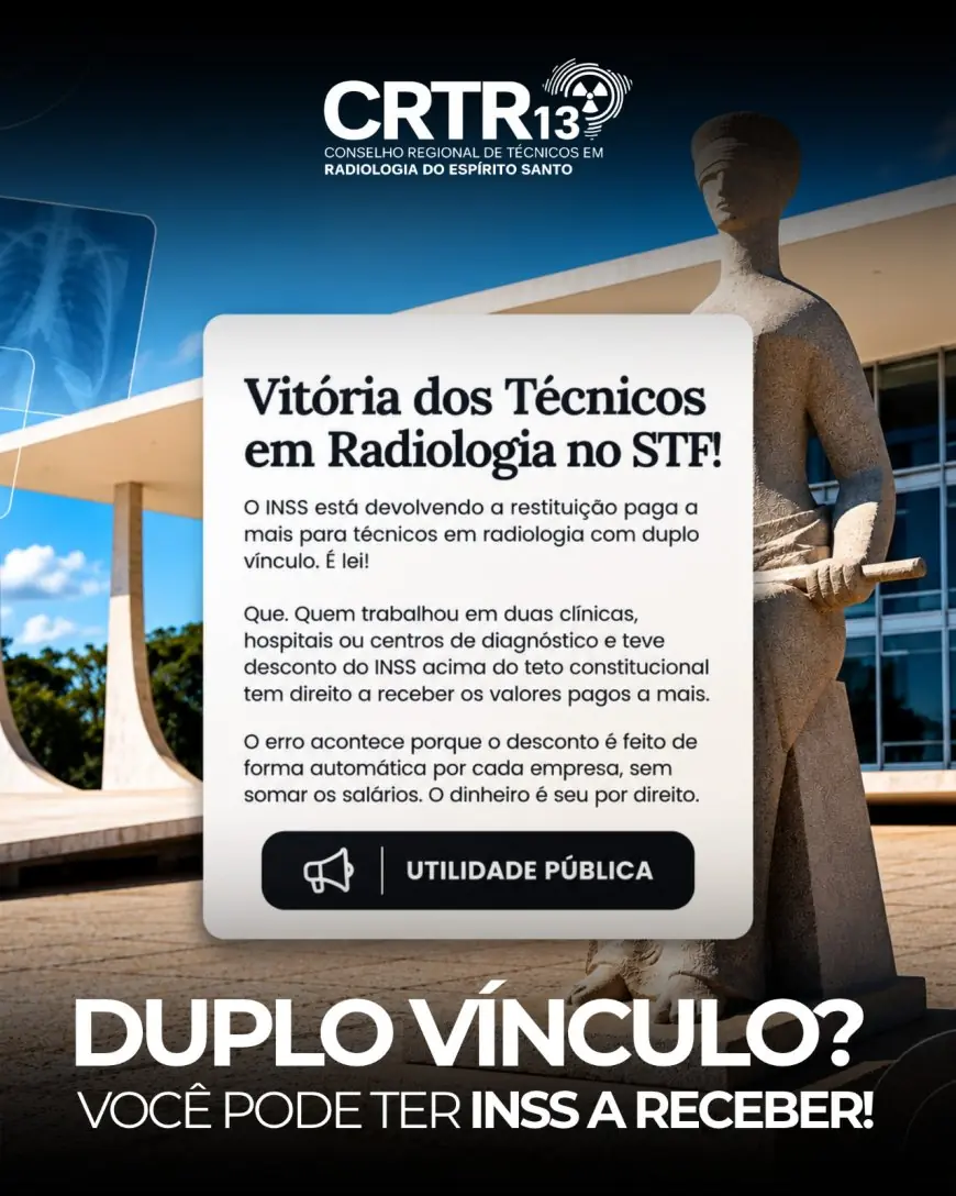 ATENÇÃO, PROFISSIONAIS DAS TÉCNICAS RADIOLÓGICAS!