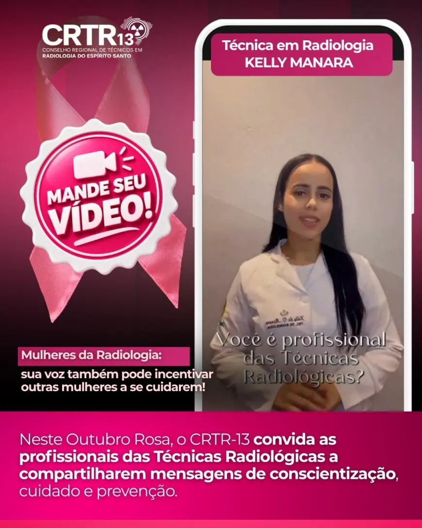 Mais uma voz da Radiologia se une a essa mensagem de cuidado!