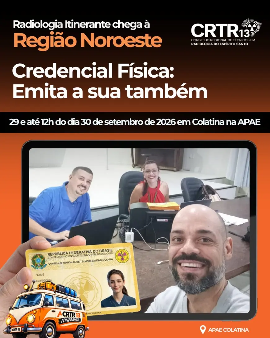 ATENÇÃO, PROFISSIONAIS DA RADIOLOGIA DA REGIÃO NOROESTE!