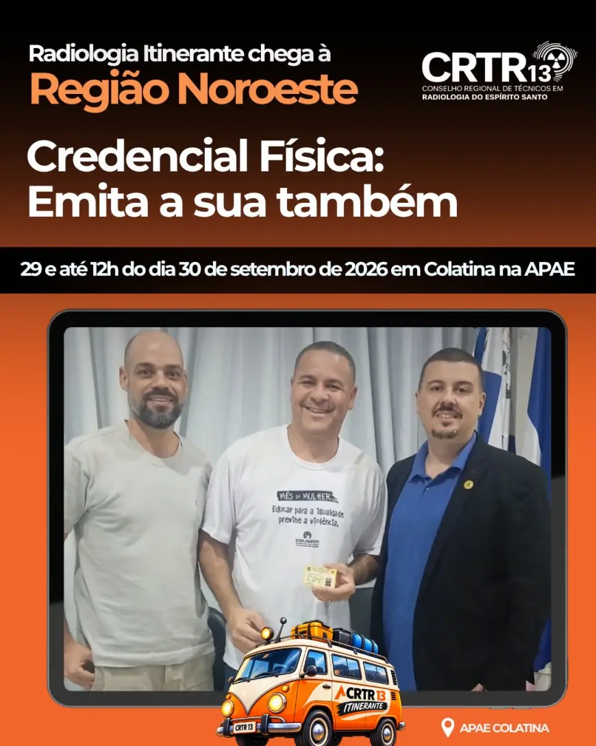 ATENÇÃO, PROFISSIONAIS DA RADIOLOGIA DA REGIÃO NOROESTE!