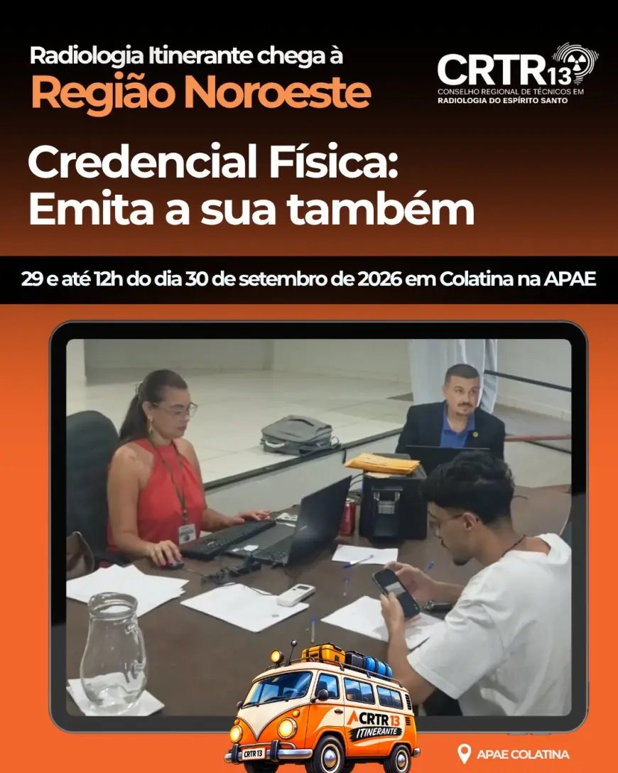 ATENÇÃO, PROFISSIONAIS DA RADIOLOGIA DA REGIÃO NOROESTE!
