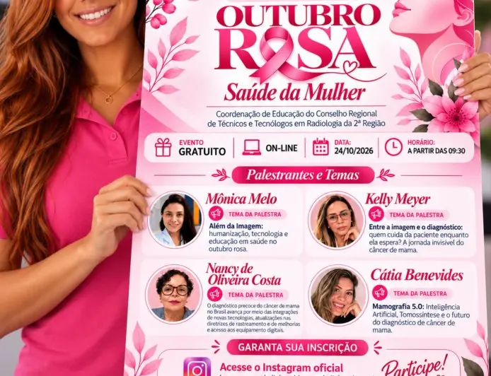 OUTUBRO ROSA: CONHECIMENTO, TECNOLOGIA E CUIDADO COM A SAÚDE DA MULHER!