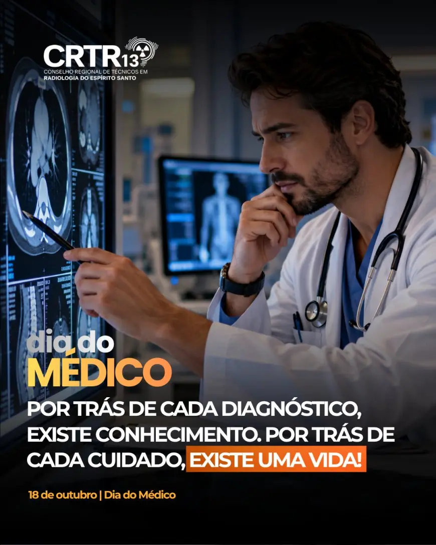 ☢️  A MEDICINA E A RADIOLOGIA CAMINHAM JUNTAS EM UMA MISSÃO ESSENCIAL: CUIDAR DA VIDA!