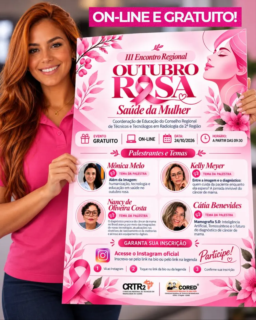 OUTUBRO ROSA: CONHECIMENTO, TECNOLOGIA E CUIDADO COM A SAÚDE DA MULHER!